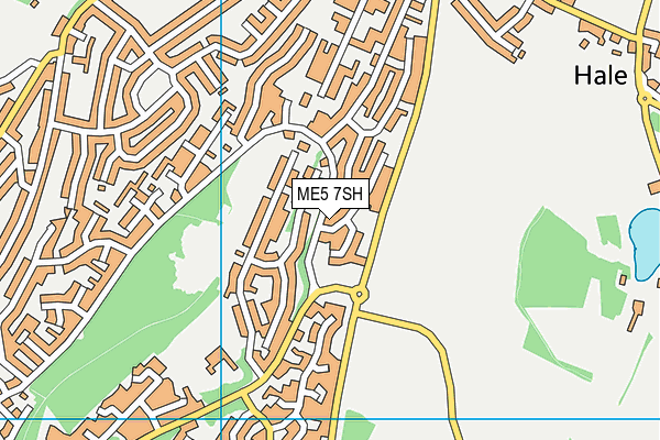ME5 7SH map - OS VectorMap District (Ordnance Survey)