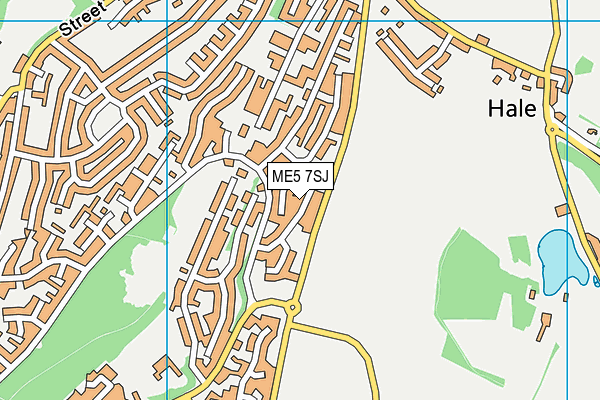 ME5 7SJ map - OS VectorMap District (Ordnance Survey)