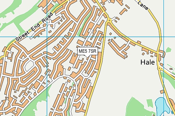 ME5 7SR map - OS VectorMap District (Ordnance Survey)