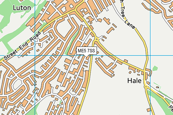 ME5 7SS map - OS VectorMap District (Ordnance Survey)