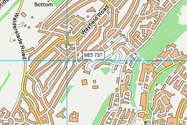 ME5 7ST map - OS VectorMap District (Ordnance Survey)