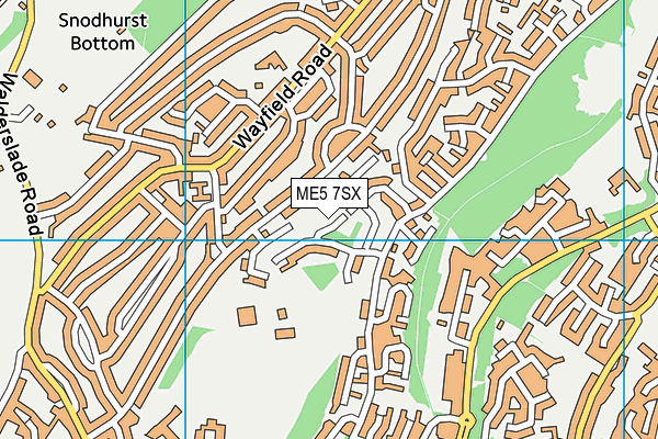 ME5 7SX map - OS VectorMap District (Ordnance Survey)
