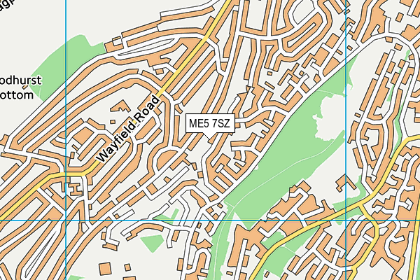 ME5 7SZ map - OS VectorMap District (Ordnance Survey)