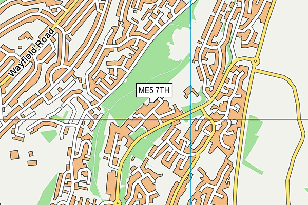ME5 7TH map - OS VectorMap District (Ordnance Survey)