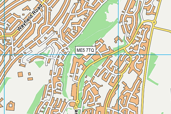 ME5 7TQ map - OS VectorMap District (Ordnance Survey)