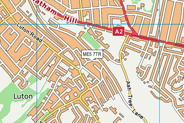 ME5 7TR map - OS VectorMap District (Ordnance Survey)