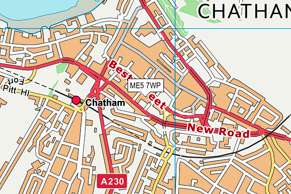 ME5 7WP map - OS VectorMap District (Ordnance Survey)