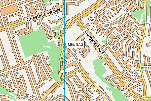 ME5 8AG map - OS VectorMap District (Ordnance Survey)