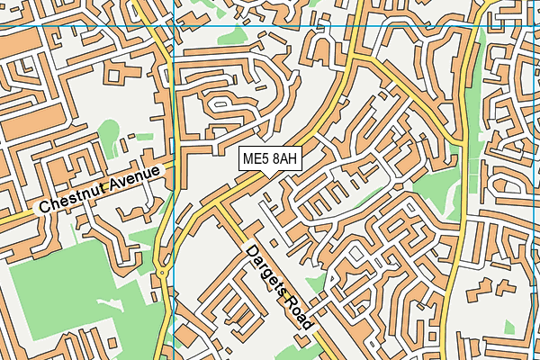 ME5 8AH map - OS VectorMap District (Ordnance Survey)