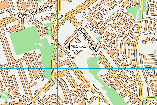 ME5 8AS map - OS VectorMap District (Ordnance Survey)