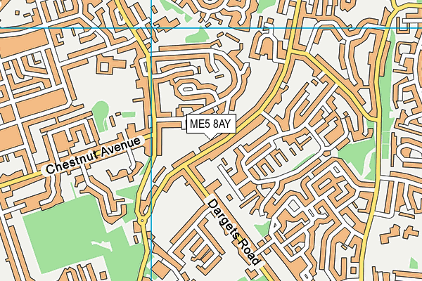 ME5 8AY map - OS VectorMap District (Ordnance Survey)