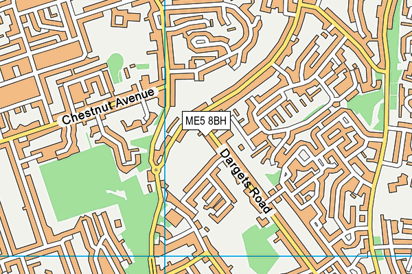 ME5 8BH map - OS VectorMap District (Ordnance Survey)
