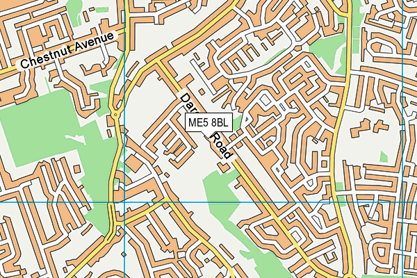 ME5 8BL map - OS VectorMap District (Ordnance Survey)