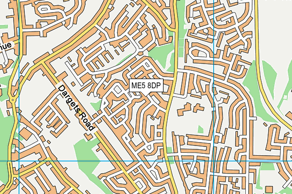 ME5 8DP map - OS VectorMap District (Ordnance Survey)