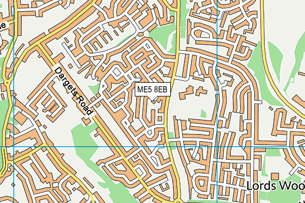 ME5 8EB map - OS VectorMap District (Ordnance Survey)