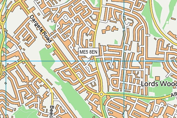 ME5 8EN map - OS VectorMap District (Ordnance Survey)