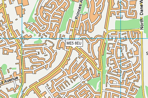 ME5 8EU map - OS VectorMap District (Ordnance Survey)