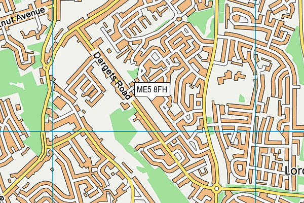 ME5 8FH map - OS VectorMap District (Ordnance Survey)