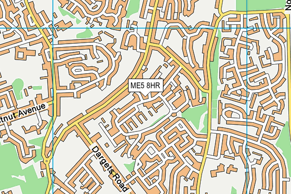 ME5 8HR map - OS VectorMap District (Ordnance Survey)
