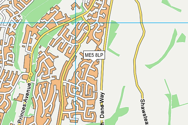 ME5 8LP map - OS VectorMap District (Ordnance Survey)