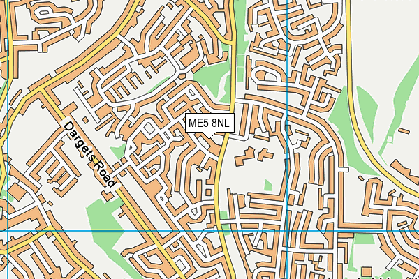 ME5 8NL map - OS VectorMap District (Ordnance Survey)