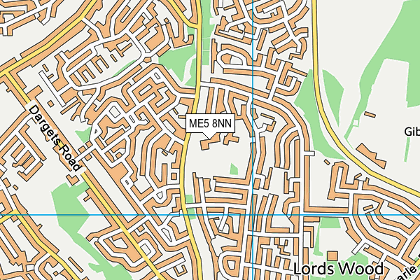 ME5 8NN map - OS VectorMap District (Ordnance Survey)