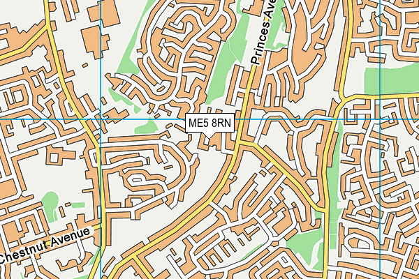 ME5 8RN map - OS VectorMap District (Ordnance Survey)