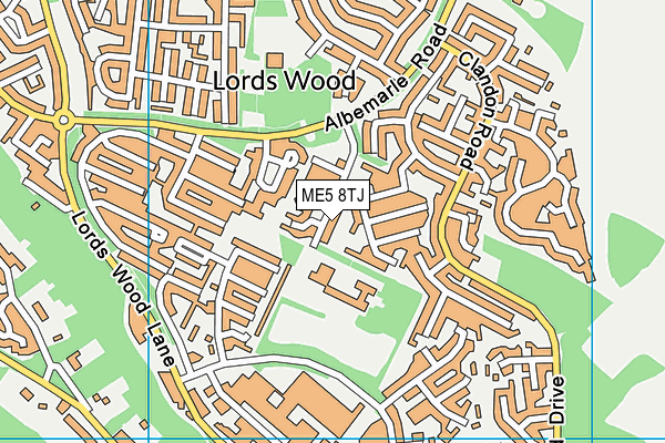 Swingate Primary School map (ME5 8TJ) - OS VectorMap District (Ordnance Survey)