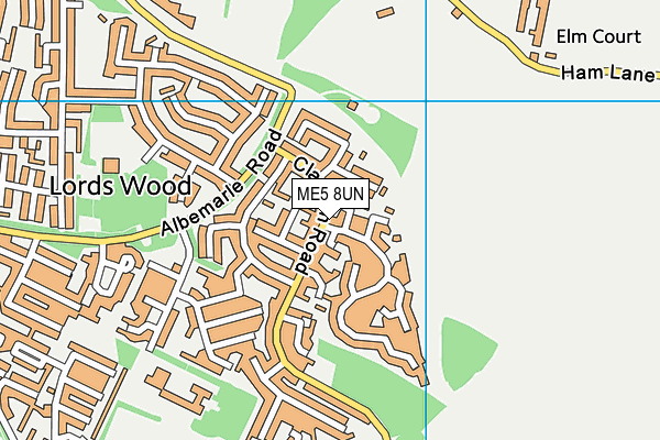 ME5 8UN map - OS VectorMap District (Ordnance Survey)
