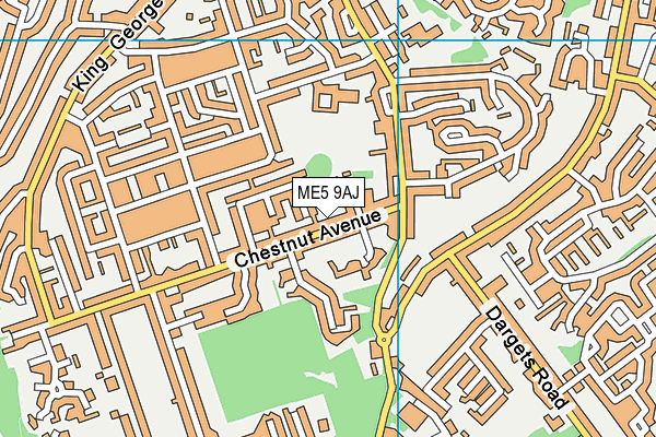 ME5 9AJ map - OS VectorMap District (Ordnance Survey)