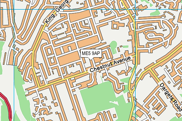 ME5 9AP map - OS VectorMap District (Ordnance Survey)