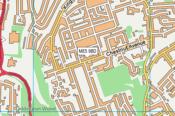 ME5 9BD map - OS VectorMap District (Ordnance Survey)