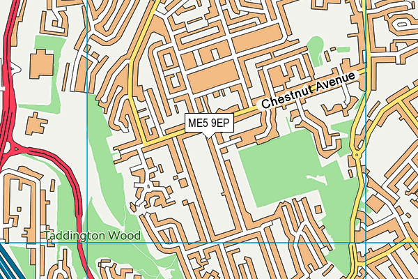 ME5 9EP map - OS VectorMap District (Ordnance Survey)