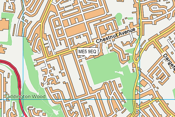 ME5 9EQ map - OS VectorMap District (Ordnance Survey)