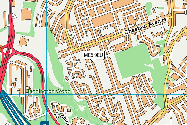 ME5 9EU map - OS VectorMap District (Ordnance Survey)