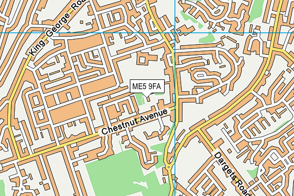 ME5 9FA map - OS VectorMap District (Ordnance Survey)
