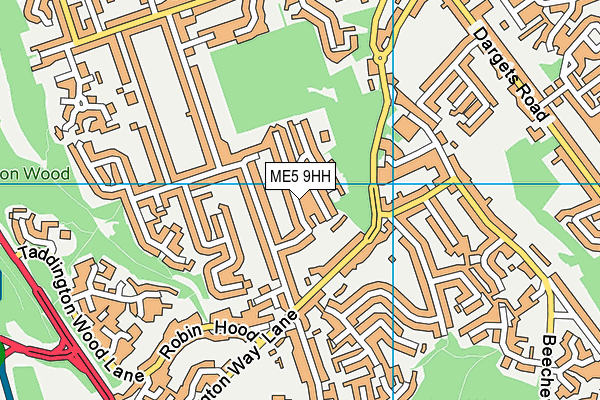 ME5 9HH map - OS VectorMap District (Ordnance Survey)