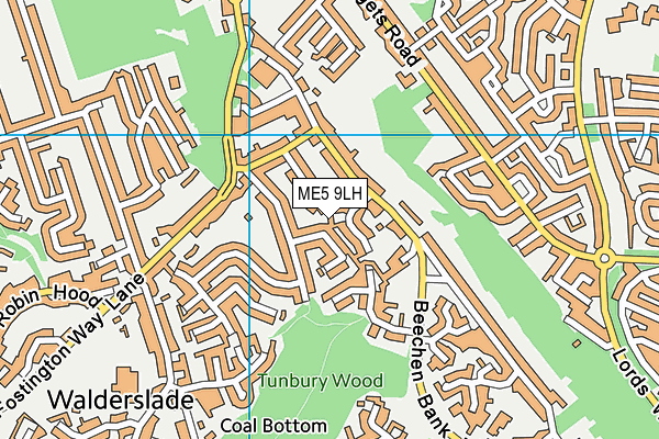 ME5 9LH map - OS VectorMap District (Ordnance Survey)