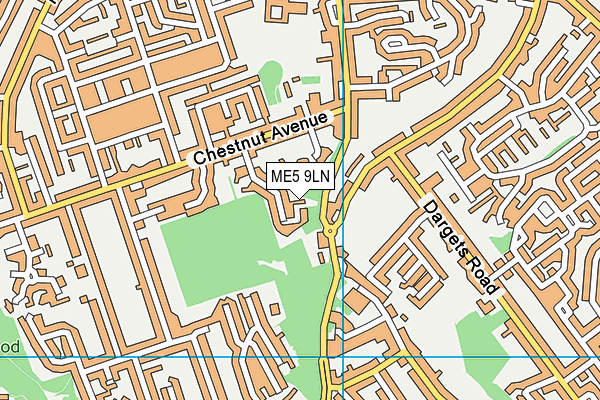 ME5 9LN map - OS VectorMap District (Ordnance Survey)