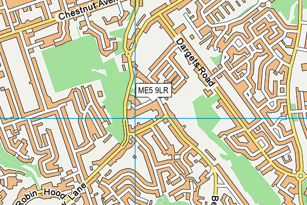 ME5 9LR map - OS VectorMap District (Ordnance Survey)