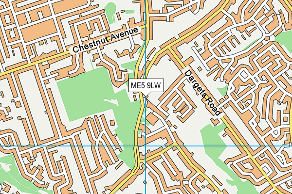 ME5 9LW map - OS VectorMap District (Ordnance Survey)