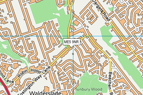 ME5 9NR map - OS VectorMap District (Ordnance Survey)