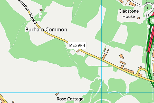 ME5 9RH map - OS VectorMap District (Ordnance Survey)