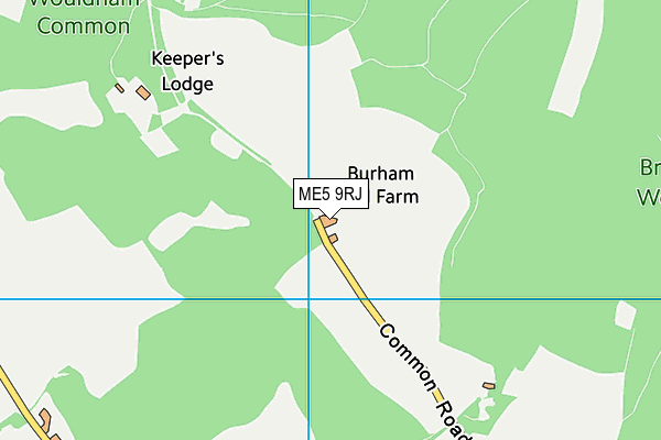 ME5 9RJ map - OS VectorMap District (Ordnance Survey)