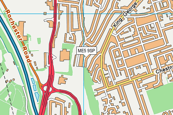 ME5 9SP map - OS VectorMap District (Ordnance Survey)