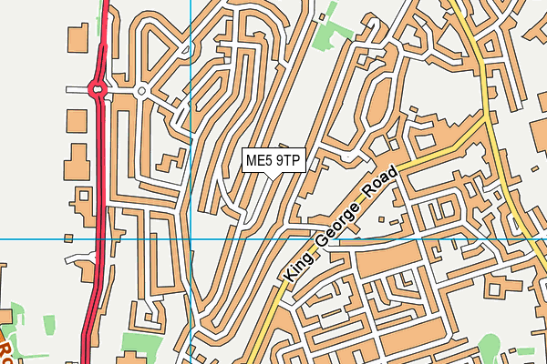 ME5 9TP map - OS VectorMap District (Ordnance Survey)