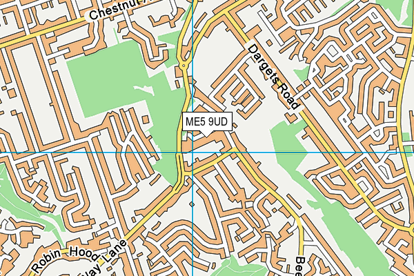 ME5 9UD map - OS VectorMap District (Ordnance Survey)