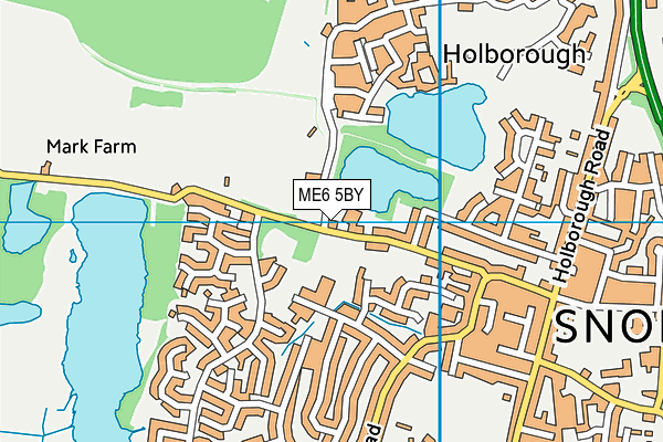 ME6 5BY map - OS VectorMap District (Ordnance Survey)