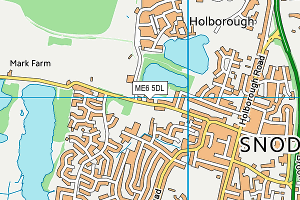 ME6 5DL map - OS VectorMap District (Ordnance Survey)