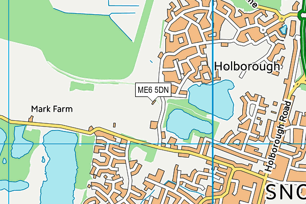 Potyns Sports Ground map (ME6 5DN) - OS VectorMap District (Ordnance Survey)